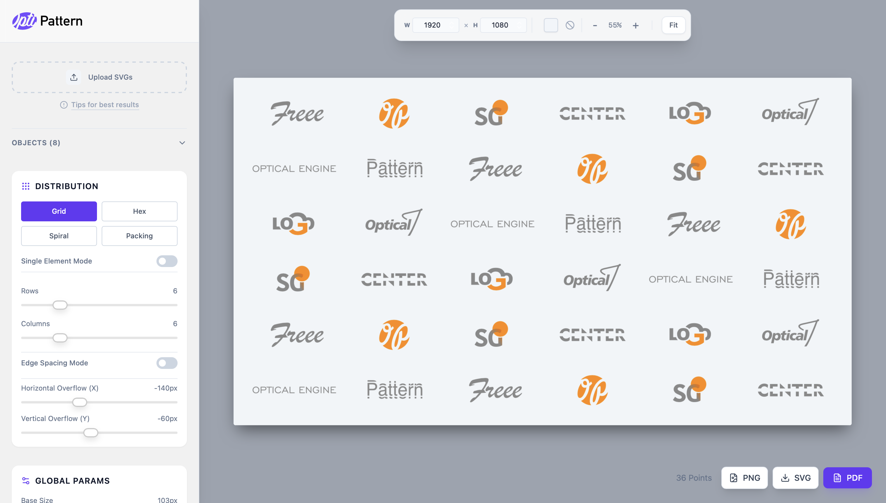 OptiPattern - Create Perfect Logo Patterns using Algorithms